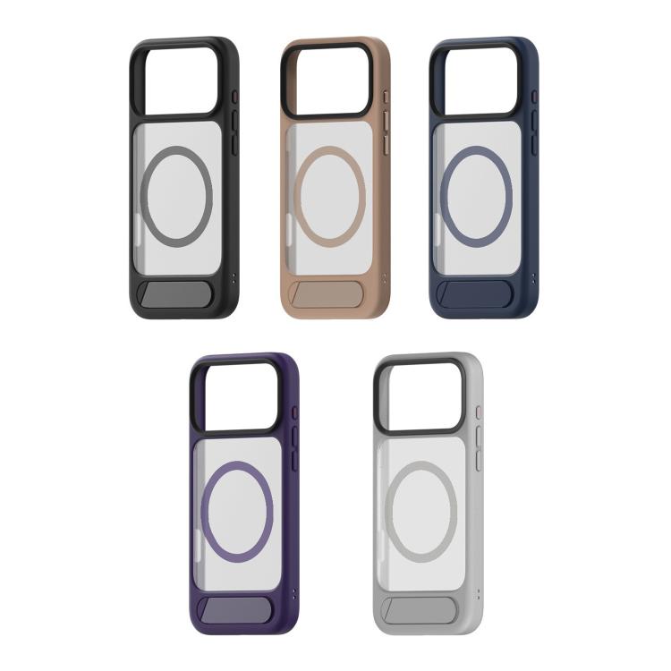 For iPhone 17 Kalebol MagSafe Invisible Tilt Holder PC Hybrid TPU Case(Black) - iPhone 17 Cases by Kalebol | Online Shopping South Africa | PMC TechLife | Buy Now Pay Later Mobicred