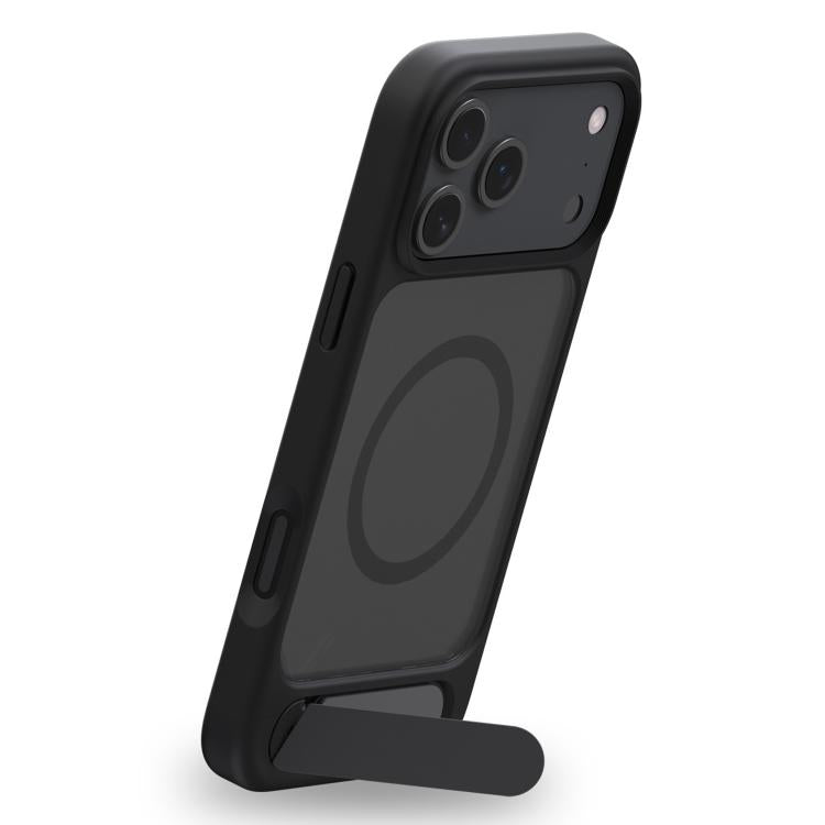 For iPhone 17 Pro Kalebol MagSafe Invisible Tilt Holder PC Hybrid TPU Case(Grey White) - iPhone 17 Pro Cases by Kalebol | Online Shopping South Africa | PMC TechLife | Buy Now Pay Later Mobicred