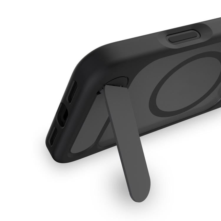 For iPhone 17 Air Kalebol MagSafe Invisible Tilt Holder PC Hybrid TPU Case(Grey White) - iPhone 17 Air Cases by Kalebol | Online Shopping South Africa | PMC TechLife | Buy Now Pay Later Mobicred