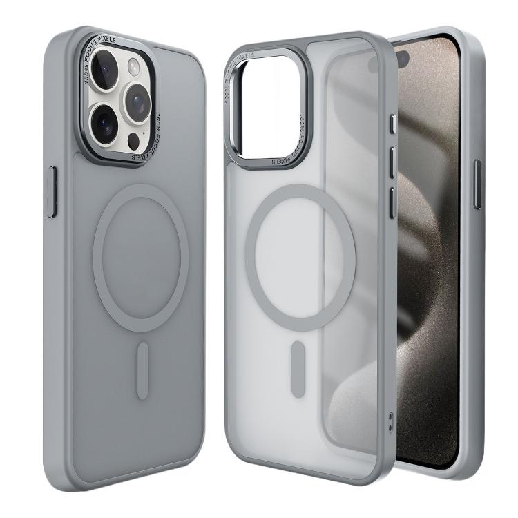 For iPhone 17 Pro Max Kalebol Metal Lens Frame MagSafe Frosted PC Phone Case(Dark Green) - free shipping - PMC TechLife - Order now!