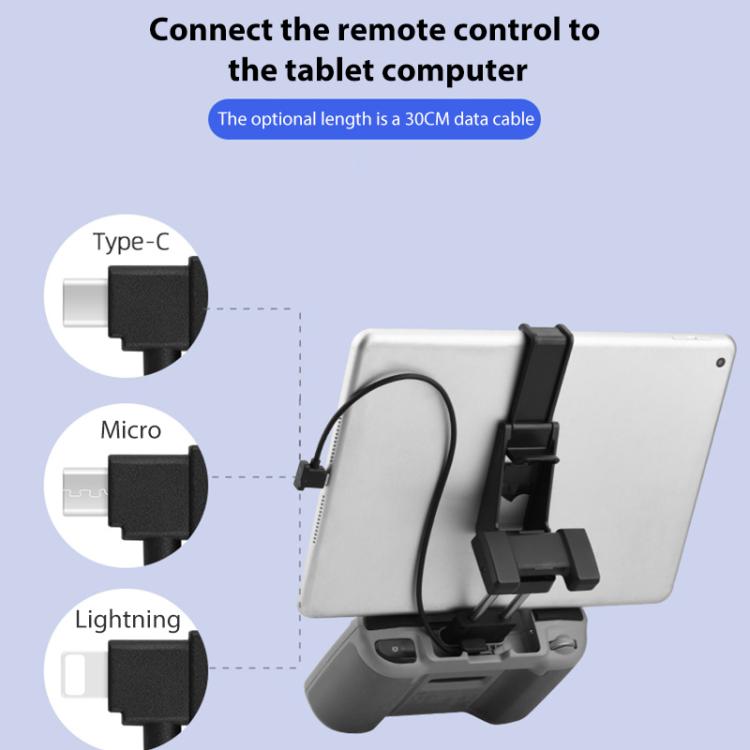 BRDRC Converting Data Cable for DJI Mini 4 Pro / Mavic 3 / Air 2 / Air 2S, Type:30cm Type-C to Android + Holder - free shipping - PMC TechLife - Order now!