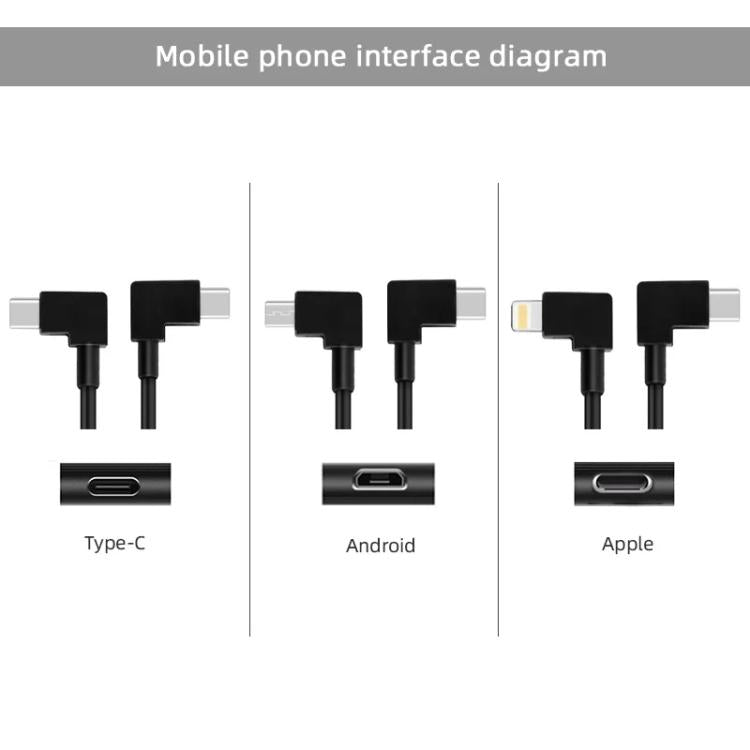 BRDRC Data Cable for DJI Mavic Air 2 / Air 2S / Mini 2, Type:30cm Type-C to Type-C - free shipping - PMC TechLife - Order now!
