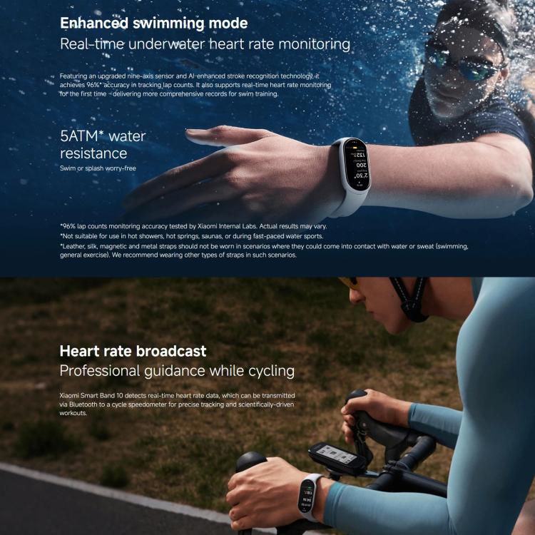 Original Xiaomi Smart Band 10, 1.72 inch AMOLED Screen 5ATM Waterproof Smart Watch, Support Blood Oxygen / Heart Rate Monitor(Pink Gold) - free shipping - PMC TechLife - Order now!