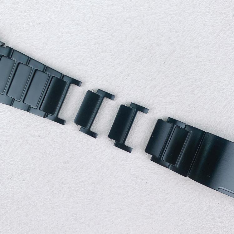 For Apple Watch 42mm / 41mm / 40mm / 38mm Tri-beads Side-detachable Buckle Stainless Steel Watch Band(Black) - free shipping - PMC TechLife - Order now!