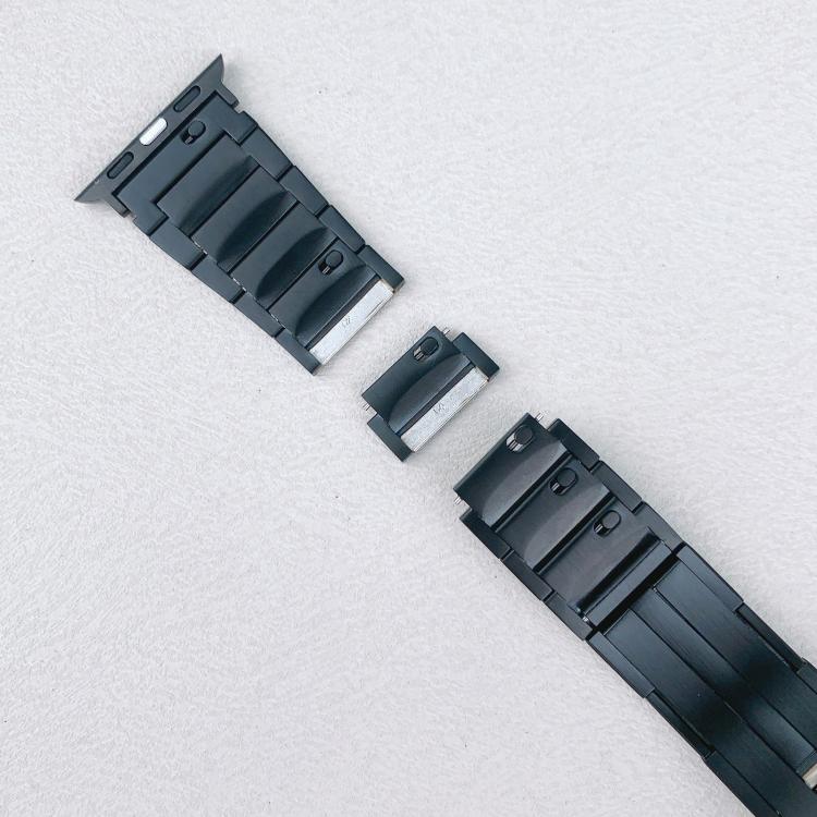 For Apple Watch 42mm / 41mm / 40mm / 38mm Tri-beads Side-detachable Buckle Stainless Steel Watch Band(Silver) - free shipping - PMC TechLife - Order now!