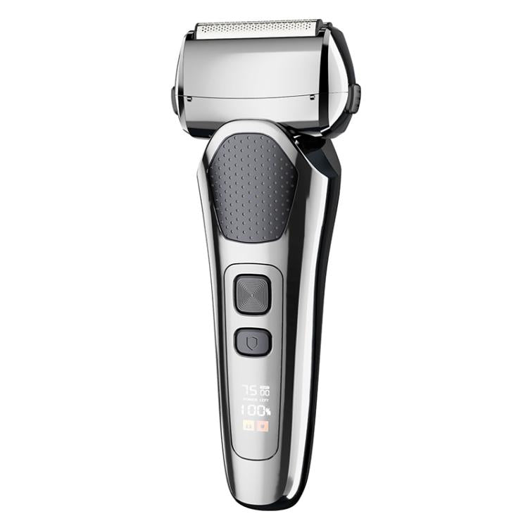 Full Body Washable LED Digital Display Reciprocating Electric Shaver(Gun Fight Black) - free shipping - PMC TechLife - Order now!