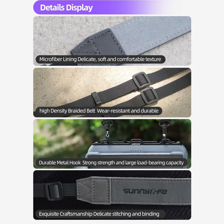 For DJI RC Pro 2 Sunnylife GS013 Multi-Purpose Lanyard with CNC Aluminum Buckle(Grey) - free shipping - PMC TechLife - Order now!