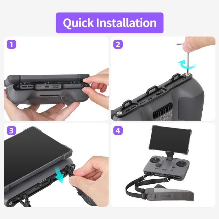 For DJI RC Pro 2 Sunnylife GS013 Multi-Purpose Lanyard with CNC Aluminum Buckle(Grey) - free shipping - PMC TechLife - Order now!