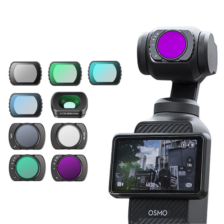 For DJI Osmo Pocket 3 Camera Lens Filter, Filter:0.72X Wide Lens - free shipping - PMC TechLife - Order now!