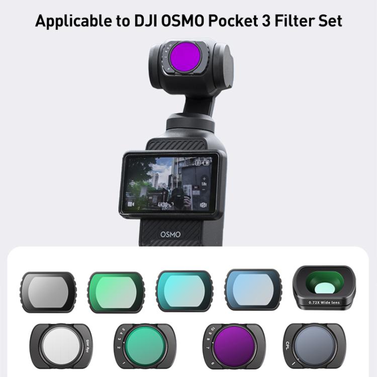For DJI Osmo Pocket 3 Camera Lens Filter, Filter:Adjustable STAR - free shipping - PMC TechLife - Order now!