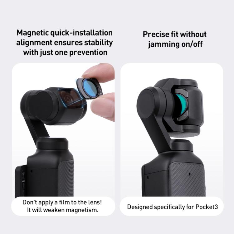 For DJI Osmo Pocket 3 Camera Lens Filter, Filter:Adjustable STAR - free shipping - PMC TechLife - Order now!