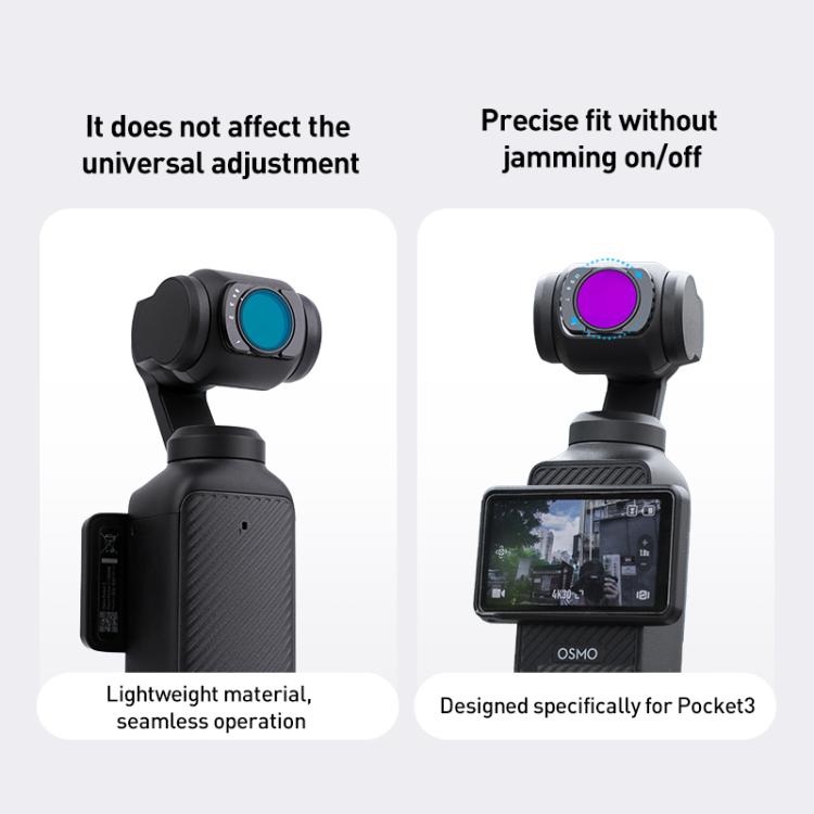 For DJI Osmo Pocket 3 Camera Lens Filter, Filter:ND8 - free shipping - PMC TechLife - Order now!