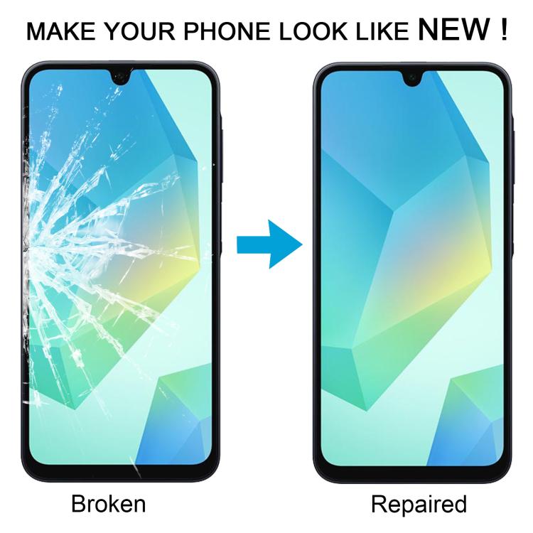 For Samsung Galaxy A16 5G SM-A166B 10pcs Front Screen Outer Glass Lens with OCA Optically Clear Adhesive - free shipping - PMC TechLife - Order now!