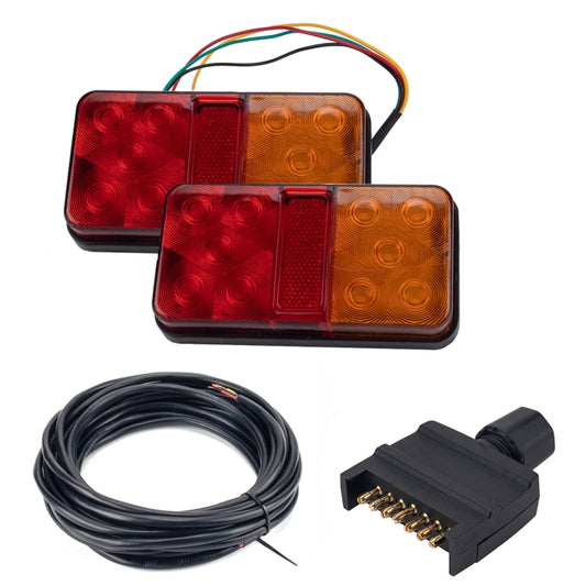 2 PCS Trailer / Truck A-type Long Strip 10LEDs Tail Light Set - License Plate Lights by PMC Jewellery | Online Shopping South Africa | PMC Jewellery | Buy Now Pay Later Mobicred