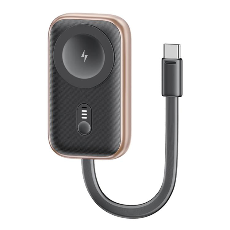 For Apple Watch Series USAMS CD245 1200mAh Portable Watch Wireless Charger with Cable(Desert Gold) - free shipping - PMC TechLife - Order now!