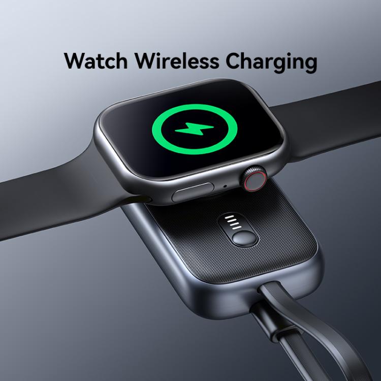 For Apple Watch Series USAMS CD245 1200mAh Portable Watch Wireless Charger with Cable(Metal Gray) - free shipping - PMC TechLife - Order now!