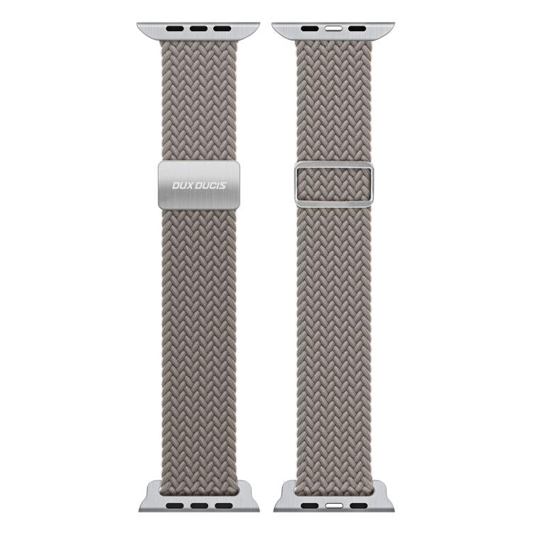 For Apple Watch 38 / 40 / 41 / S10 42mm DUX DUCIS Mixture Ultra Series Magnetic Buckle Nylon Braided Strap(Clay) - free shipping - PMC TechLife - Order now!
