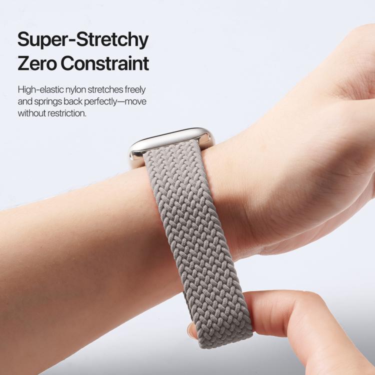 For Apple Watch 38 / 40 / 41 / S10 42mm DUX DUCIS Mixture Ultra Series Magnetic Buckle Nylon Braided Strap(Clay) - free shipping - PMC TechLife - Order now!