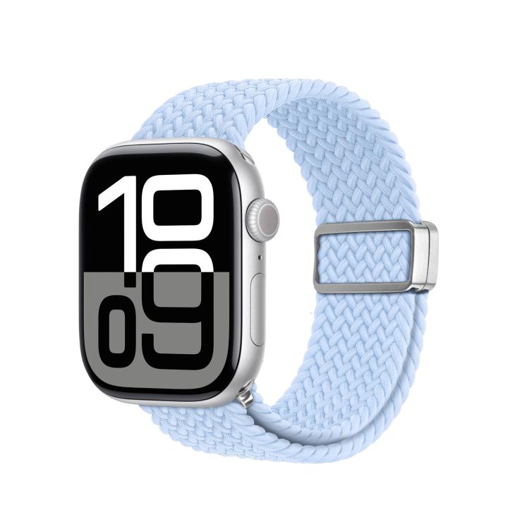 For Apple Watch 38 / 40 / 41 / S10 42mm DUX DUCIS Mixture Ultra Series Magnetic Buckle Nylon Braided Strap(Light Blue) - free shipping - PMC TechLife - Order now!