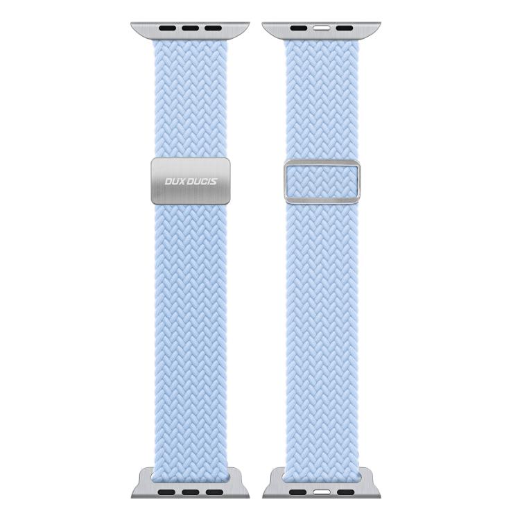 For Apple Watch 38 / 40 / 41 / S10 42mm DUX DUCIS Mixture Ultra Series Magnetic Buckle Nylon Braided Strap(Light Blue) - free shipping - PMC TechLife - Order now!