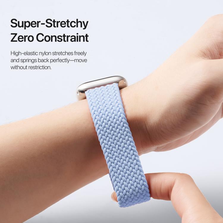 For Apple Watch 38 / 40 / 41 / S10 42mm DUX DUCIS Mixture Ultra Series Magnetic Buckle Nylon Braided Strap(Light Blue) - free shipping - PMC TechLife - Order now!