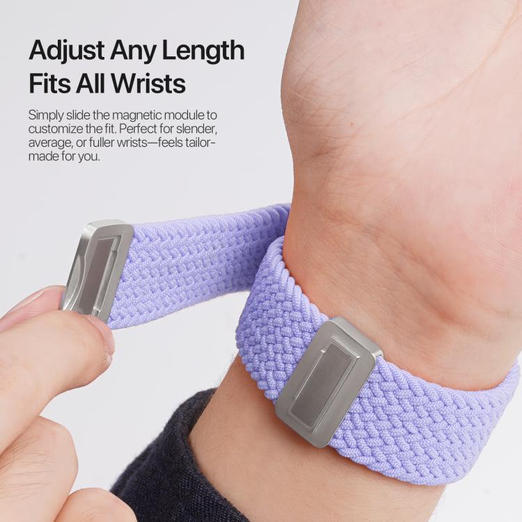 For Apple Watch 38 / 40 / 41 / S10 42mm DUX DUCIS Mixture Ultra Series Magnetic Buckle Nylon Braided Strap(Misty Purple) - free shipping - PMC TechLife - Order now!