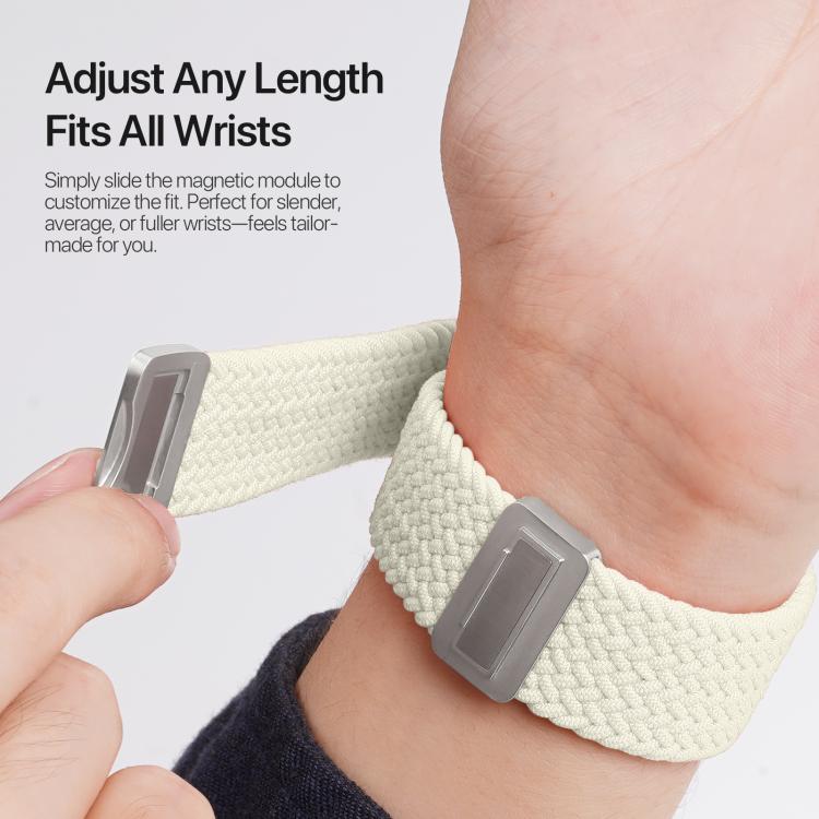 For Apple Watch 38 / 40 / 41 / S10 42mm DUX DUCIS Mixture Ultra Series Magnetic Buckle Nylon Braided Strap(Starlight) - free shipping - PMC TechLife - Order now!
