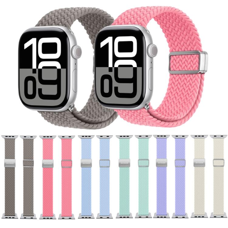 For Apple Watch 38 / 40 / 41 / S10 42mm DUX DUCIS Mixture Ultra Series Magnetic Buckle Nylon Braided Strap(Light Blue) - free shipping - PMC TechLife - Order now!