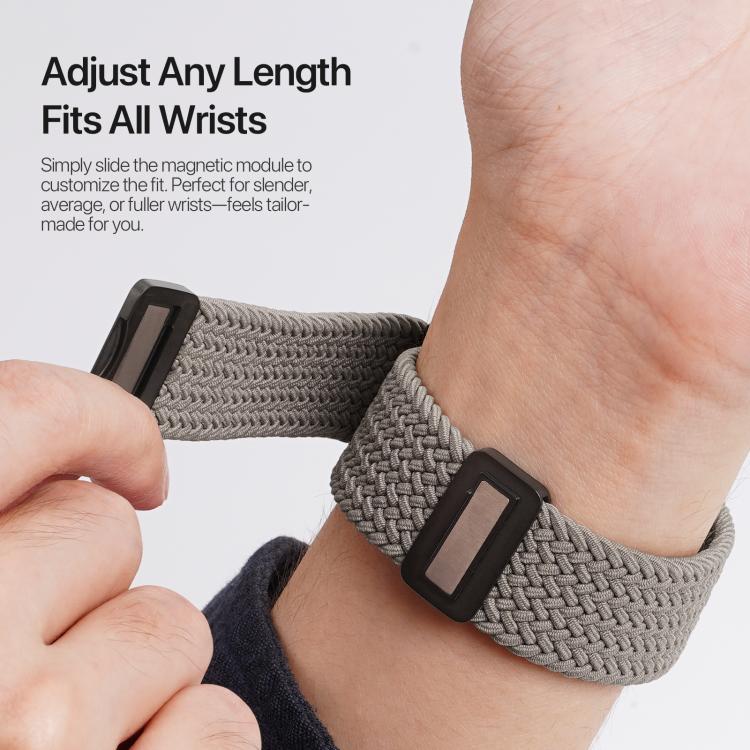 For Apple Watch 42 / 44 / 45 / 46 / 49mm DUX DUCIS Mixture Ultra Series Magnetic Buckle Nylon Braided Strap(Clay) - free shipping - PMC TechLife - Order now!