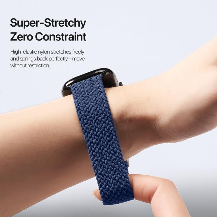 For Apple Watch 42 / 44 / 45 / 46 / 49mm DUX DUCIS Mixture Ultra Series Magnetic Buckle Nylon Braided Strap(Deep Blue) - free shipping - PMC TechLife - Order now!
