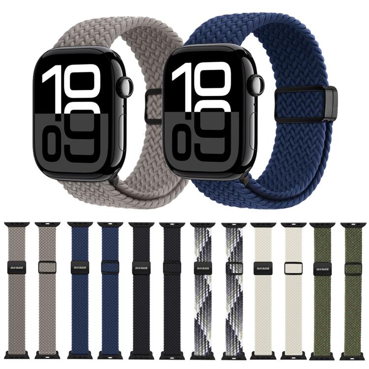 For Apple Watch 42 / 44 / 45 / 46 / 49mm DUX DUCIS Mixture Ultra Series Magnetic Buckle Nylon Braided Strap(Smoke Gradient) - free shipping - PMC TechLife - Order now!
