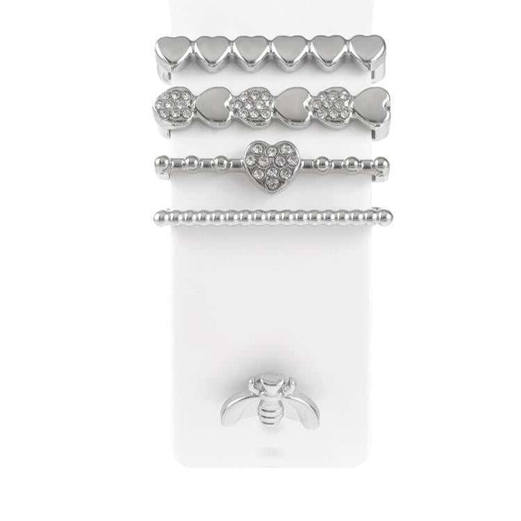 Smart Watch Band Decorative Ring Metal Accessories(Silver Cicada) - free shipping - PMC TechLife - Order now!