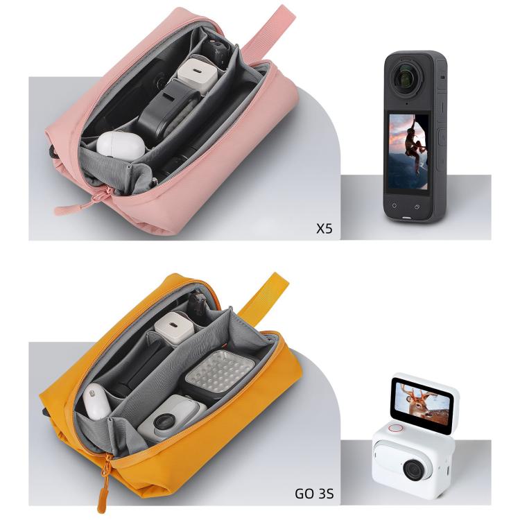 For DJI OSMO Pocket 3 Sunnylife Carrying Handbag Storage Shoulder Bag Combo Bags Mini Travel Daily Pouch(Pink) - free shipping - PMC TechLife - Order now!