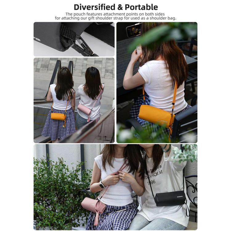 For DJI OSMO Pocket 3 Sunnylife Carrying Handbag Storage Shoulder Bag Combo Bags Mini Travel Daily Pouch(Pink) - free shipping - PMC TechLife - Order now!