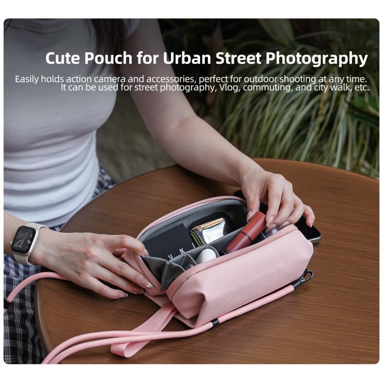 For DJI OSMO Pocket 3 Sunnylife Carrying Handbag Storage Shoulder Bag Combo Bags Mini Travel Daily Pouch(Pink) - free shipping - PMC TechLife - Order now!