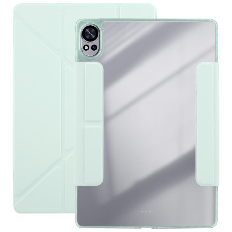 For Huawei MatePad Air 12 2024 Magnetic Detachable Dual-Clasp Acrylic Deformation Leather Tablet Case(Baby Green) - free shipping - PMC TechLife - Order now!