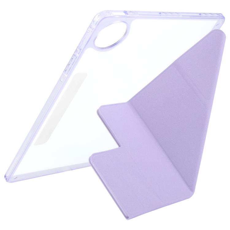 For Huawei MatePad Pro 12.2 2024 Magnetic Detachable Dual-Clasp Acrylic Deformation Leather Tablet Case(Taro Purple) - free shipping - PMC TechLife - Order now!