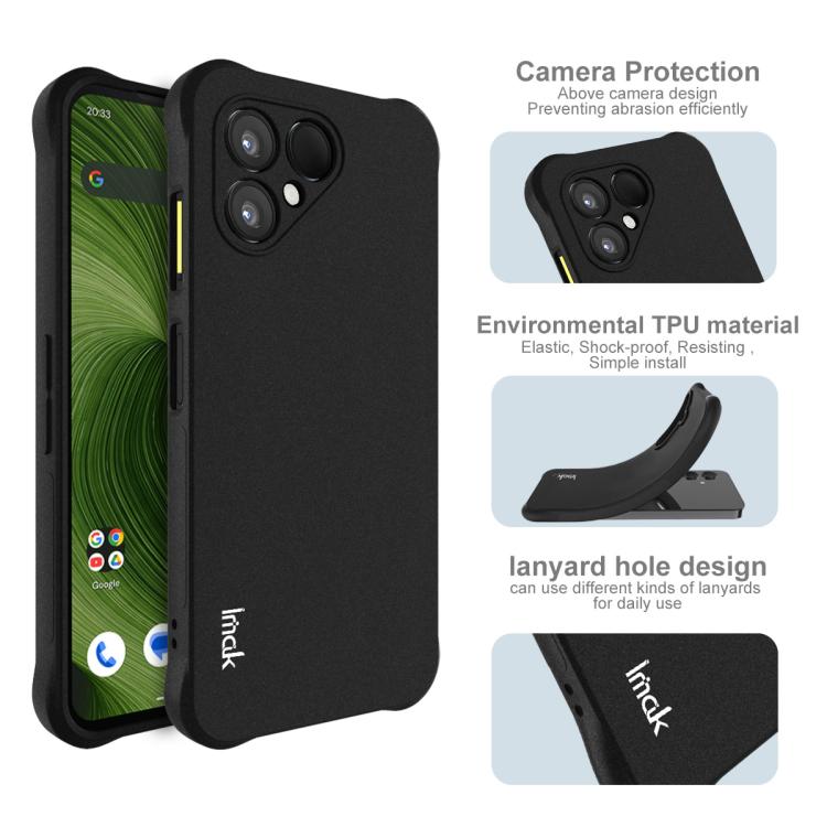 For Fairphone Gen.6 / e / OS Gen.6 imak Shockproof Airbag TPU Phone Case(Matte Black) - free shipping - PMC TechLife - Order now!