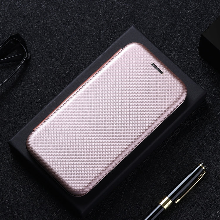 For DOOGEE N20 Pro Carbon Fiber Texture Horizontal Flip TPU + PC + PU Leather Case with Card Slot(Pink) - More Brand by PMC Jewellery | Online Shopping South Africa | PMC Jewellery | Buy Now Pay Later Mobicred