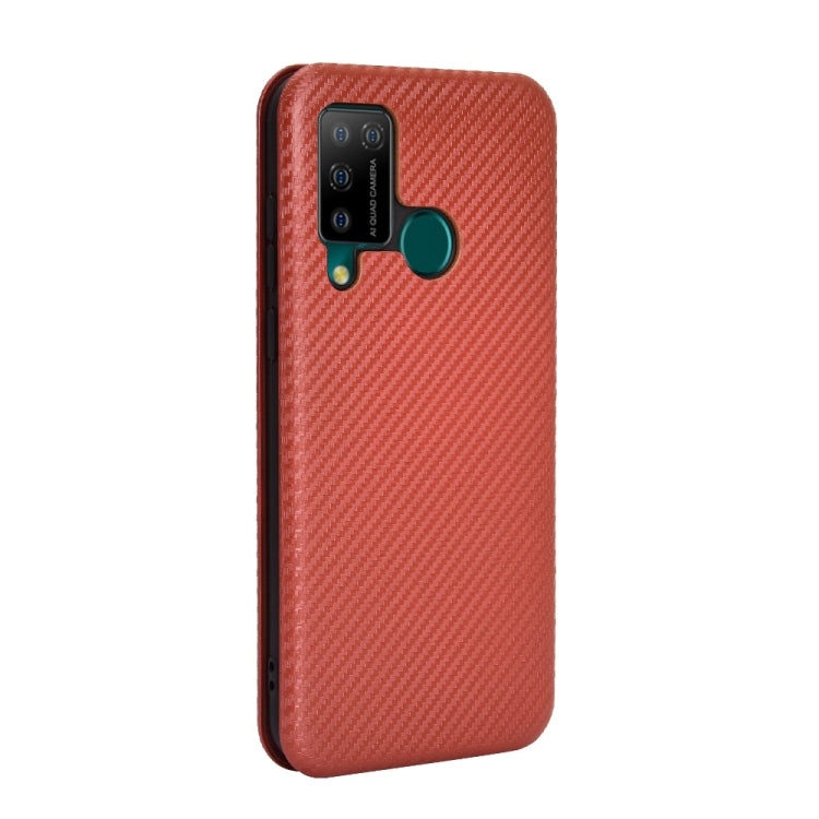 For DOOGEE N20 Pro Carbon Fiber Texture Horizontal Flip TPU + PC + PU Leather Case with Card Slot(Brown) - More Brand by PMC Jewellery | Online Shopping South Africa | PMC Jewellery | Buy Now Pay Later Mobicred