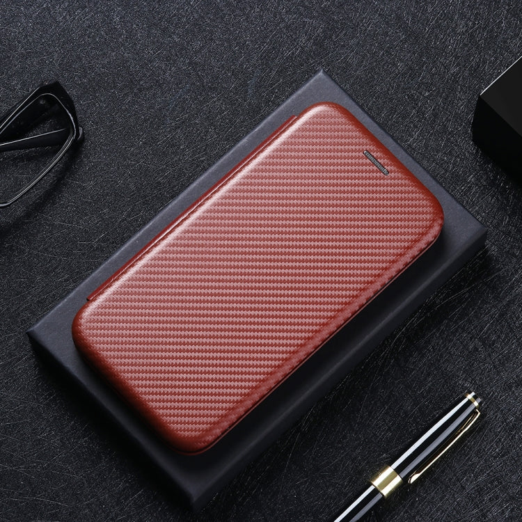 For DOOGEE N20 Pro Carbon Fiber Texture Horizontal Flip TPU + PC + PU Leather Case with Card Slot(Brown) - More Brand by PMC TechLife | Online Shopping South Africa | PMC TechLife | Buy Now Pay Later Mobicred