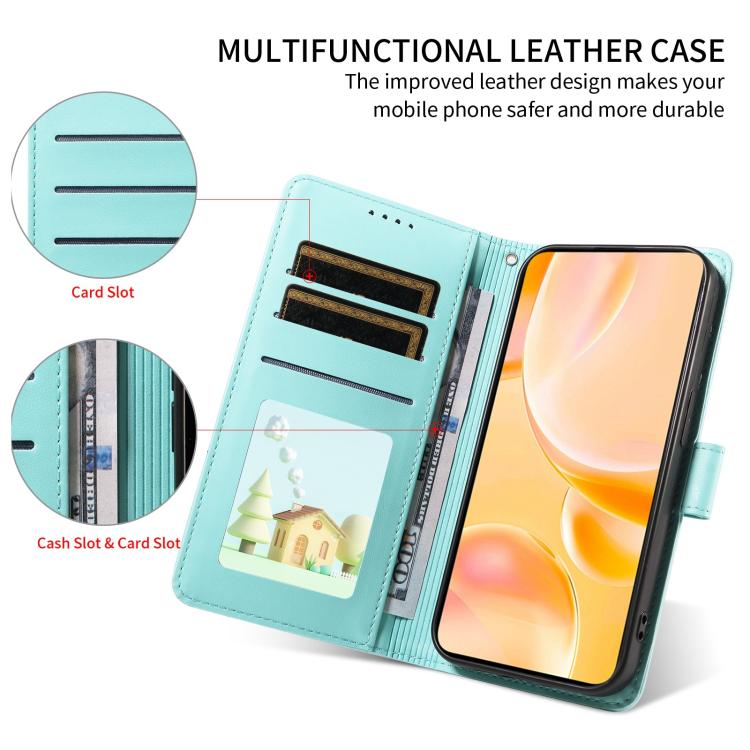 For Motorola Edge 50 Neo 5G Embossed Heart Dog RFID Blocking Wallet Leather Phone Case(Green) - free shipping - PMC TechLife - Order now!