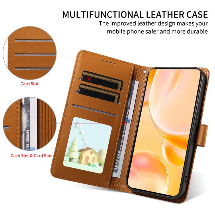 For Motorola Moto G86 5G Embossed Heart Dog RFID Blocking Wallet Leather Phone Case(Brown) - free shipping - PMC TechLife - Order now!