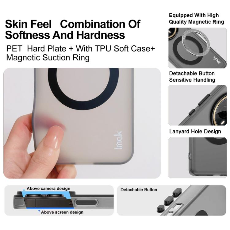 For Motorola Edge 60 Fusion IMAK Chocolate Series TPU + PET MagSafe Phone Case(Black) - free shipping - PMC TechLife - Order now!
