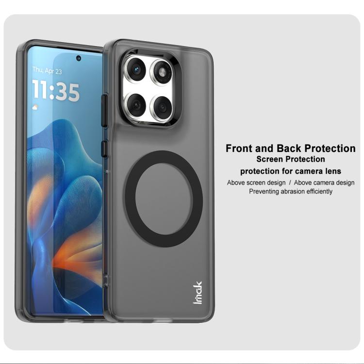For Motorola Edge 60 Fusion IMAK Chocolate Series TPU + PET MagSafe Phone Case(Black) - free shipping - PMC TechLife - Order now!