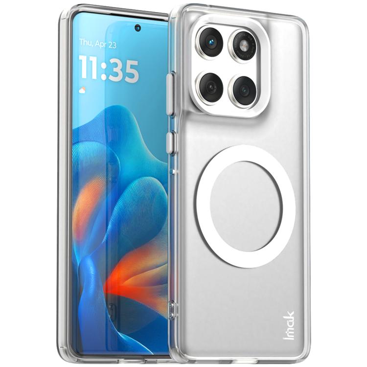 For Motorola Edge 60 Fusion IMAK Chocolate Series TPU + PET MagSafe Phone Case(White) - free shipping - PMC TechLife - Order now!