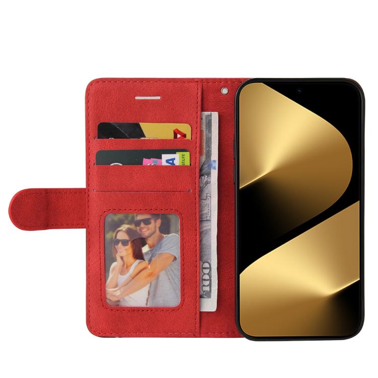 For Huawei Pura 80 Ultra 5G Dual-color Splicing Flip Leather Phone Case(Red) - free shipping - PMC TechLife - Order now!