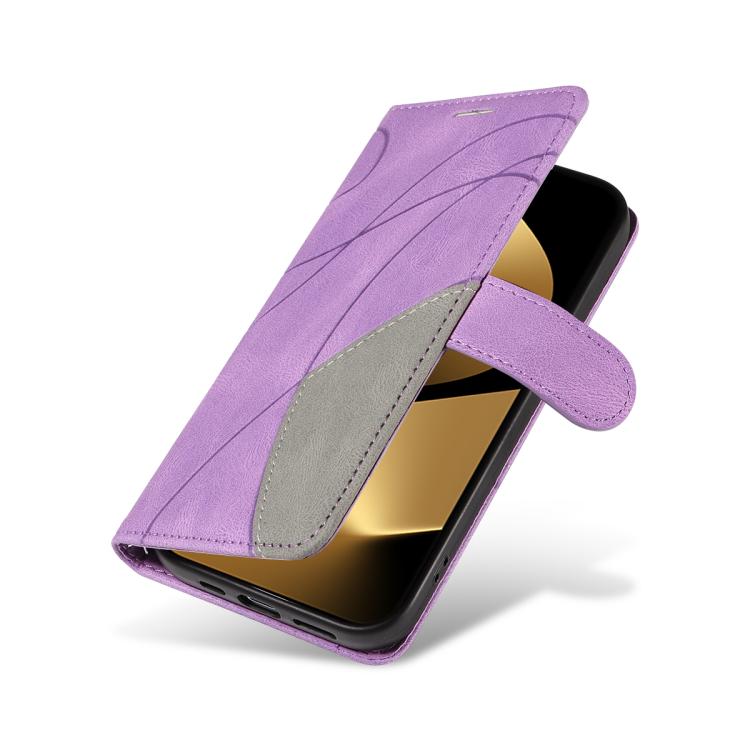 For Huawei Pura 80 Ultra 5G Dual-color Splicing Flip Leather Phone Case(Purple) - free shipping - PMC TechLife - Order now!