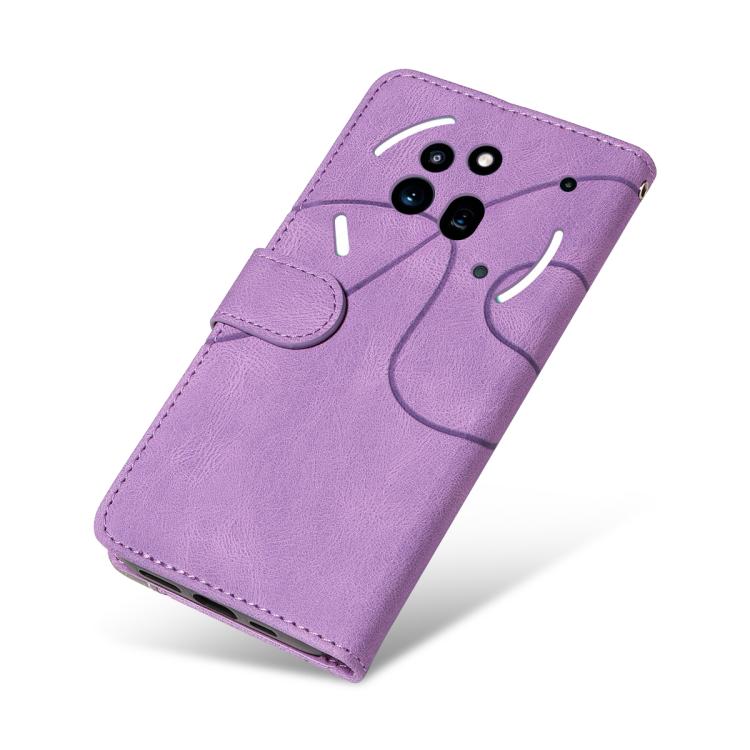 For Nothing Phone 3A Pro Dual-color Splicing Flip Leather Phone Case(Purple) - free shipping - PMC TechLife - Order now!