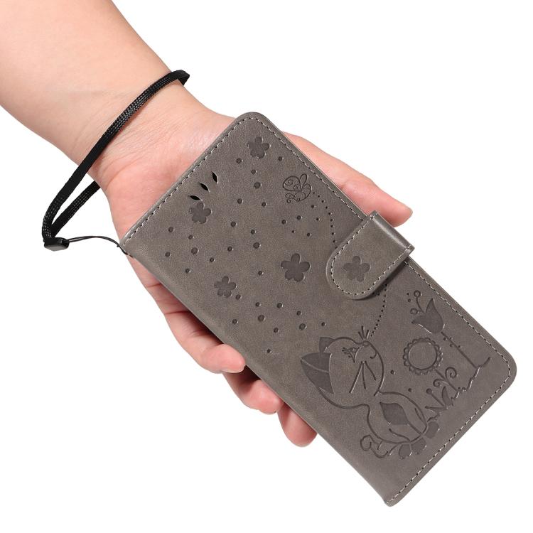For Nothing CMF Phone 2 Pro Cat and Bee Embossed Flip Leather Phone Case(Grey) - free shipping - PMC TechLife - Order now!